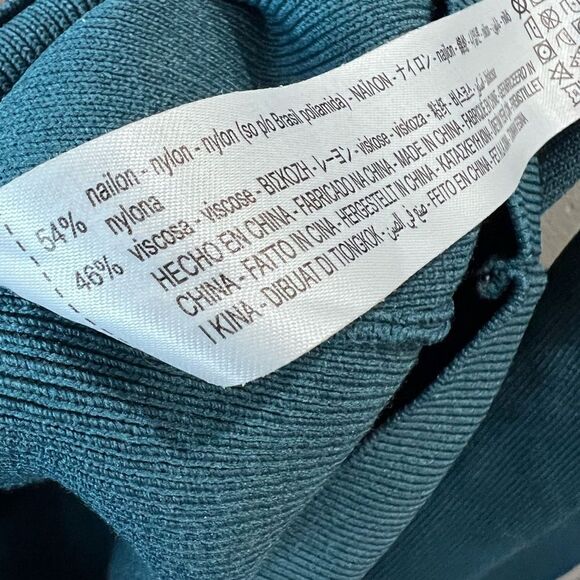 Zara ribbed teal sweater size medium - Picture 13 of 13